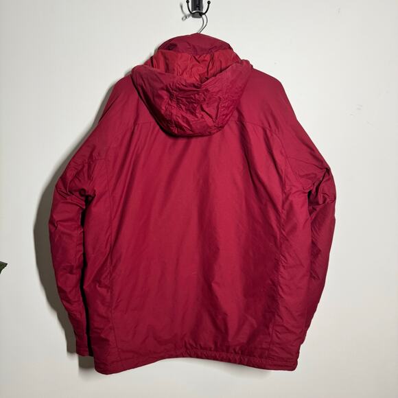 L.L.Bean Men's Performance Fleece-Lined Windbreaker Jacket M Red Gorpcore Outdoo - Picture 2 of 12